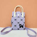 Bow cat (purple) / 12*18