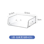 4291. transparent stacking rack-heightened, wide and shallow model, 1 can be stacked