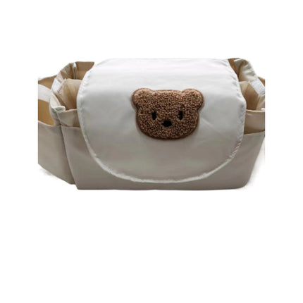 New Children's Stroller Hanging Bag Cartoon Bear Mommy Bag Diaper Bag Bottle Storage Bag Multi-Function