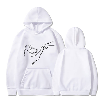 2024 Men's and Women's New Women's Printed Long Sleeve Hoodie Sweatshirt