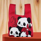 Leaves panda red