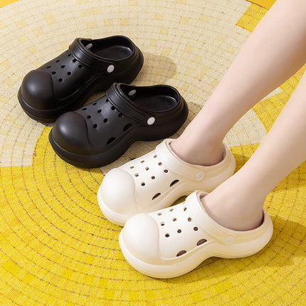 Qida Shun Outdoor Clogs for Women, High-Heeled Sandals for Girls, Beach Shoes, Summer DIY Garden Shoes