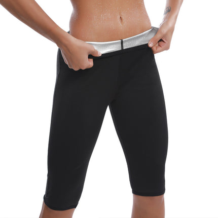 Sweaty Pants Amazon Silver Ion Long Shorts Yoga High Waist Abdominal Pants Leg-lifting Hip-lifting Leg Tight Body-fitting Pants