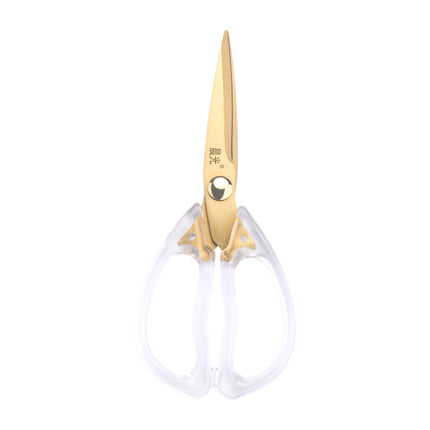 Chengguang household scissors kitchen ins style acrylic scissors simple transparent scissors stainless steel baby food supplement scissors