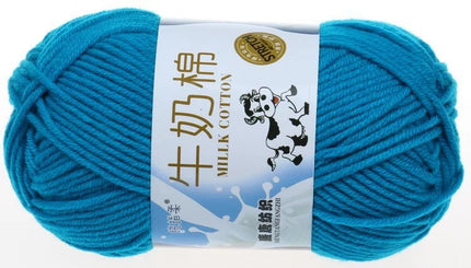 Five-Strand Milk Cotton Wool Ball Wholesale Medium Thick Thread Crochet Doll Shoes Scarf Handmade DIY Knitting Material Package