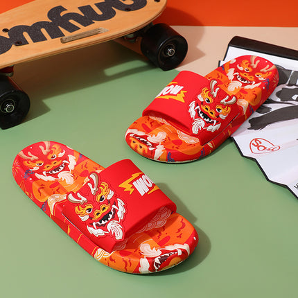 Slippers Men's Wear-resistant Sandals Home Indoor Bathroom Non-slip Slippers Outdoor Couple's Fashion National Trendy Slides