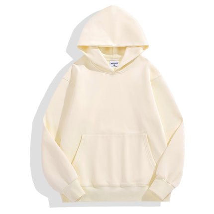 500g Imitation Cashmere Off-Shoulder Sweatshirt Custom Work Clothes Cultural Shirt Round Neck Hoodie Jacket with Logo Printed