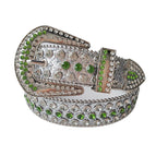 Silver Base Green White Diamond / 120cm