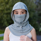 Light gray [cycling integrated hat]