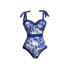 Navy blue hard bag bikini / S