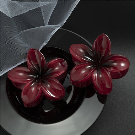 Cross-border hair accessories new European and American three-flower egg flower ball head grip clip color transparent cute grip clip female temperament