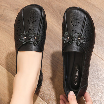 Mom's Shoes, Summer Sandals for Middle-Aged People That Don'T Tire Your Feet, Anti-Slip Soft-Soled Shoes for Middle-Aged and Elderly People, 2026 New Style Comfortable Women's Leather Shoes