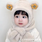 Two-piece set of small double flowers-beige