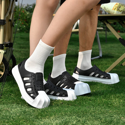 Shell head hole shoes men and women new couple's trail shoes sandals and slippers non-slip wading outdoor beach shoes wholesale