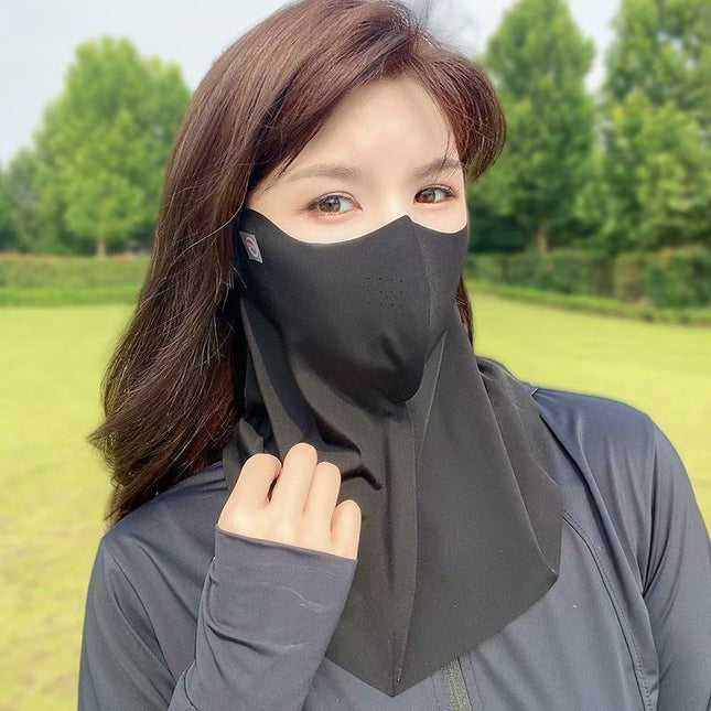 New Sun Protection Mask, Light and Breathable, Summer Sun Protection Neck Mask, Outdoor Cycling Anti-Uv Full Face Protection for Women