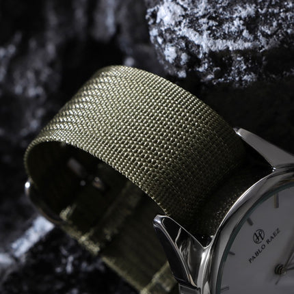 New thin NATO nylon strap fits Huawei Seiko No.5 water ghost a canvas watch strap 20/22mm