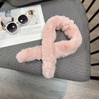 Large fur strips-pink