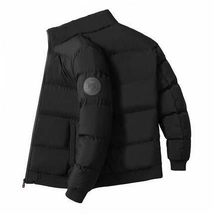 Winter Men's Stand-Up Collar Cotton Outwear, Thickeneded Warm Cotton Outwear, Korean Style Casual Cotton Outwear, Cross-Border Hot Sale Spot Batch