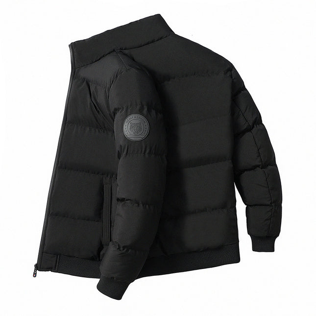 Winter Men's Stand-Up Collar Cotton Outwear, Thickeneded Warm Cotton Outwear, Korean Style Casual Cotton Outwear, Cross-Border Hot Sale Spot Batch
