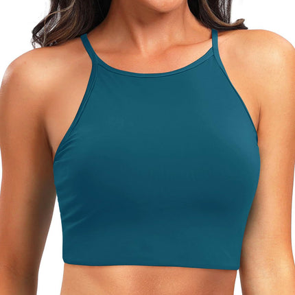 Bikini sports cross-border plus size 2025 vest swimsuit top Amazon European and American sexy women's