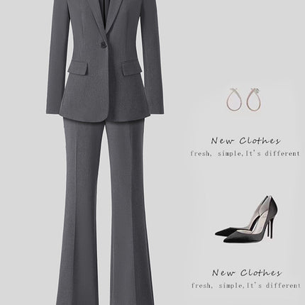 New High-Quality Tailcoat Set, Women's Business Office Jacke