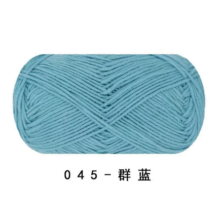 Ruyi Bird Four-Strand Combed Milk Cotton Wool Ball DIY Handmade Crochet Thin Thread Doll Wholesale Wool Ball