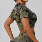 Short sleeves-military green / S