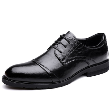 2024 Spring and Autumn New Men's Business Dress Shoes Men's Three-Joint Lace-Up Shoes Breathable Security Shoes 1999
