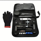57pc black glove style tire repair tool kit