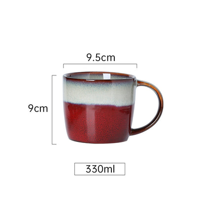 Creative retro Mug Coffee Cup ceramic cup household simple breakfast cup milk Oatmeal cup water cup tea cup