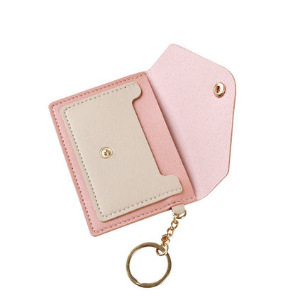 Cross-border New Creative Fashion Small Card Bag Women's Candy Color Keychain Jewelry Student Bus Card Holder Wholesale