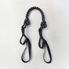 Black and white dot shoulder strap / Medium