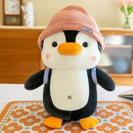 Backpack travel penguin doll plush toy grab doll doll children's day female birthday gift items wholesale