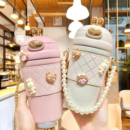 Goddess high-looking Chanel style fashion thermos cup cute new popular portable office coffee shop water Cup