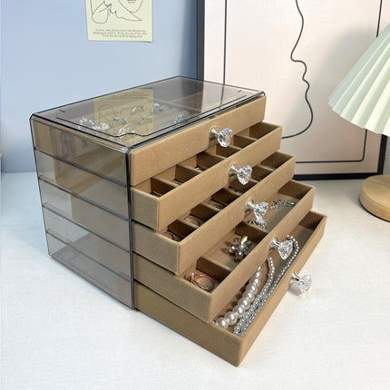 Jewelry Storage Box, High-End and Exquisite New Multi-Layered Earrings, Earrings, Rings, Necklaces, Bracelets, Multi-Layered Storage Boxes