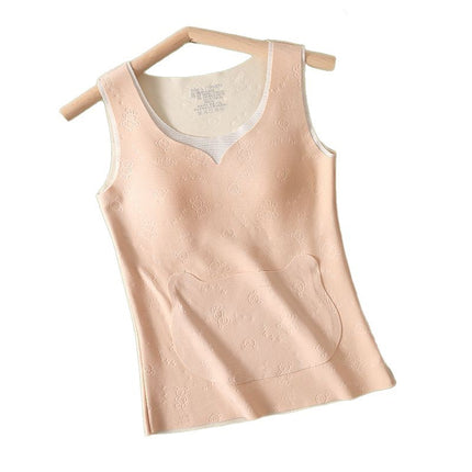 Cross-Border Foreign Trade Popular Girls' Velvet Vest Inner Wear Seamless Vest Student Warm Base Underwear Winter