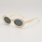 Off-white frame gray film