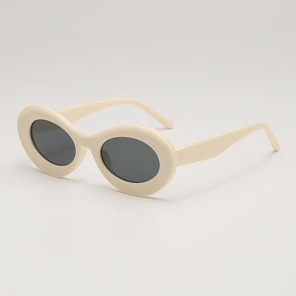 Oleo New Candy Color Small Frame Oval Dopamine Color Sunglasses Travel Party Photo Shade Sunglasses