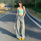 Mud yellow blue nine points / XS