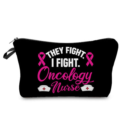 Trendy hot nurse English printing storage bag travel cosmetic bag creative fashion pencil case