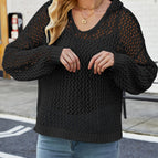 Black Cutout Blouse / S
