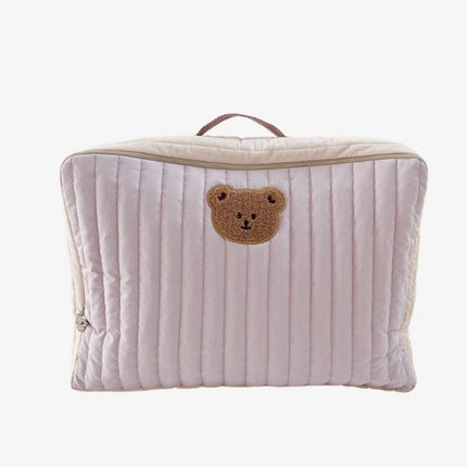 Korean Style Bear Mummy Bag Large Capacity Multi-function Storage Bag Baby Going Out Portable Mother and Baby Bag Portable Luggage Bag