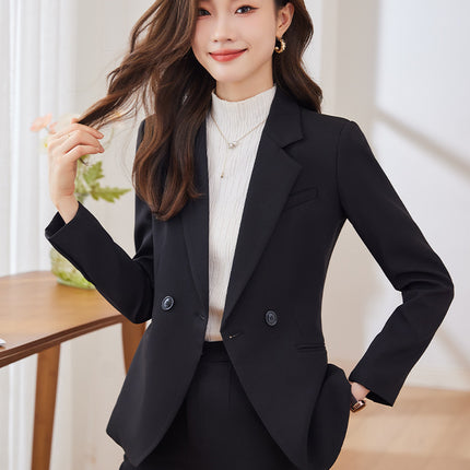 Cross-Border Business Attire Suit for Women, Spring and Autumn Interview Formal Wear, Workwear, Hotel Front Desk Manager Work Uniform Suit