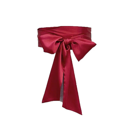 Bow Tight Waist Belt dress Decorative Strap Women's Skirt Waist Cover Wide Belt