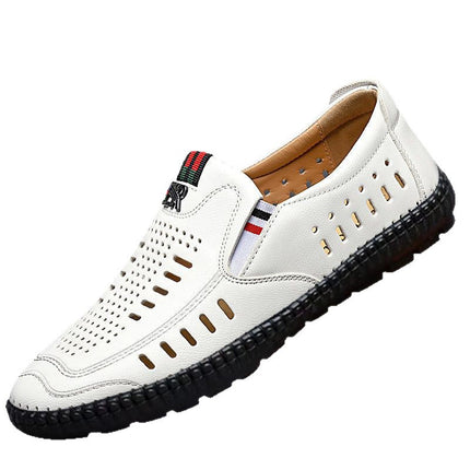 [Deodorant and Anti-Slip] Men's Sandals New Summer Genuine Leather Sandals for Middle-Aged and Elderly Dads Casual Outer Wear Anti-Slip Trendy