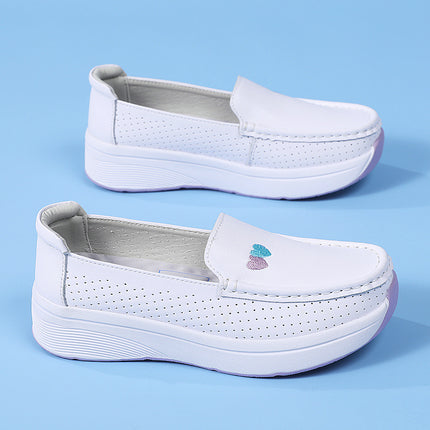Nurse Shoes for Women, Summer Non-Slip Thick-Soled Casual Soft-Soled Shoes That Are Comfortable and Breathable for Medical Work, in Stock for Dropshipping