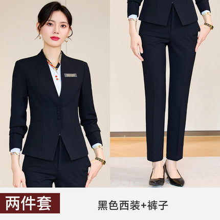 Medical Beauty Consultation Elegant Beautician Autumn and Winter 2025 New Slim Stewardess Uniform Front Desk Cashier Class Work Clothes