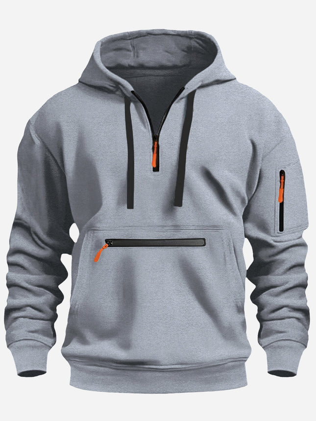 2025 Cross-Border Autumn and Winter New Velvet Sweatshirt European and American Sports Casual Zipper Hoodie Sweatshirt Jacket Top