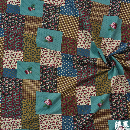 Hemp Cotton Digital Printed Fabric Yunnan Lijiang Retro Bohemian Fabric Hotel Pillow Bar Tablecloth