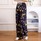 Plus size women's faux silk pants - pattern #3 / Suitable for 45.00kg -90.00kg